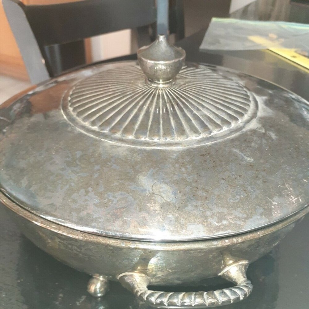 De Uberti Silverplate Lidded Serving Dish